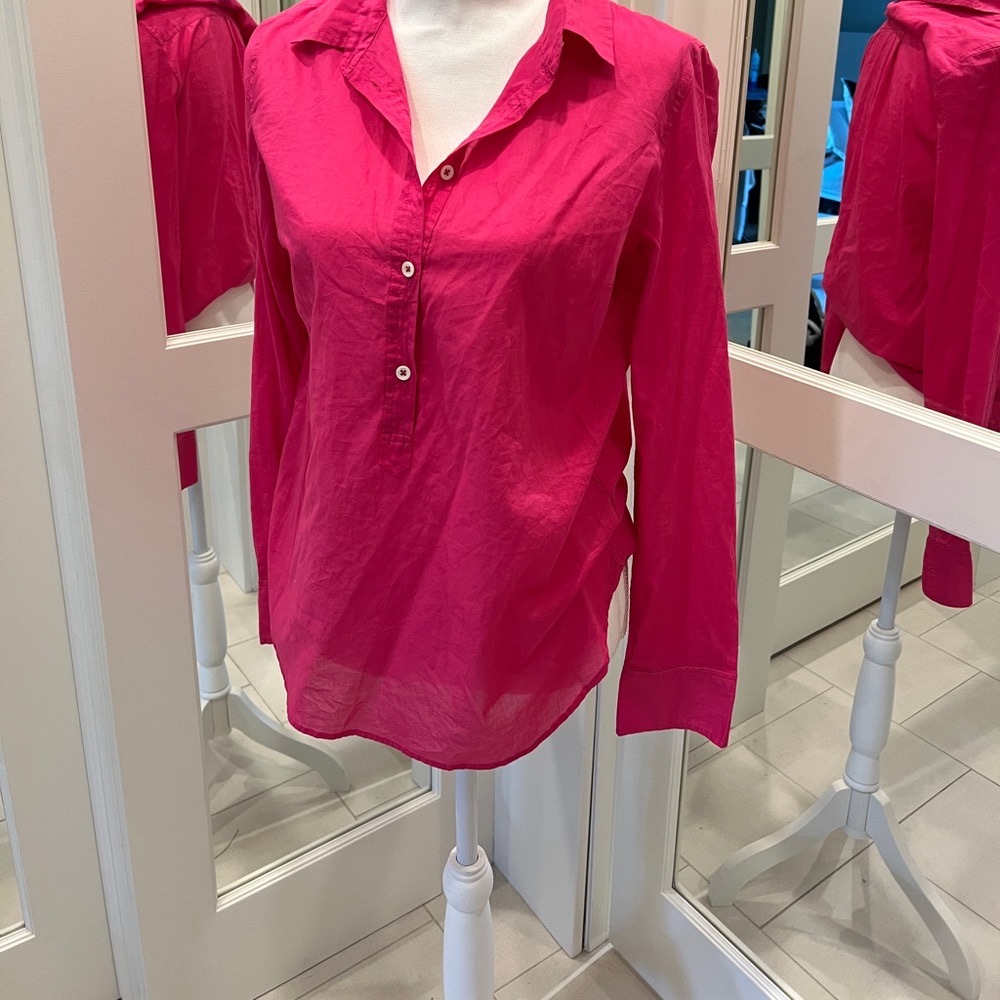 J Crew Size 8 100% Cotton Blouse. Lightweight Fabric